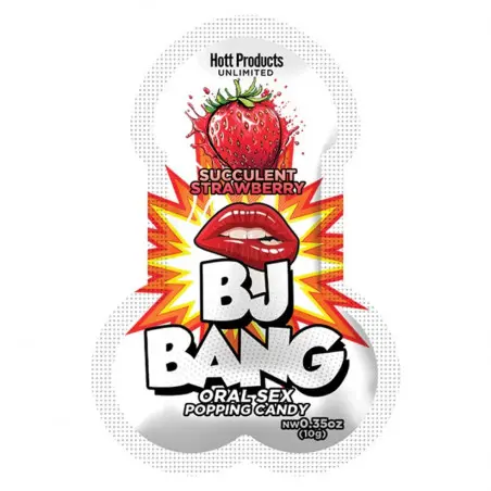 BJ BANG 10G – Dulce efervescente oral sabor fresa