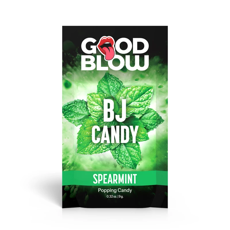 BJ CANDY SPEARMINT 9G – Dulce efervescente oral sabor menta