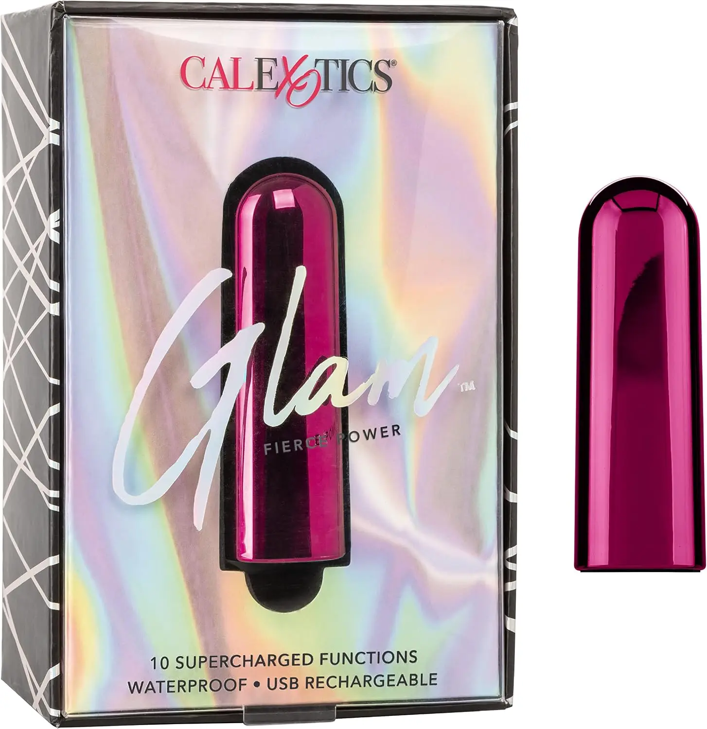 Balita vibradora Glam de 9 cm con 10 funciones