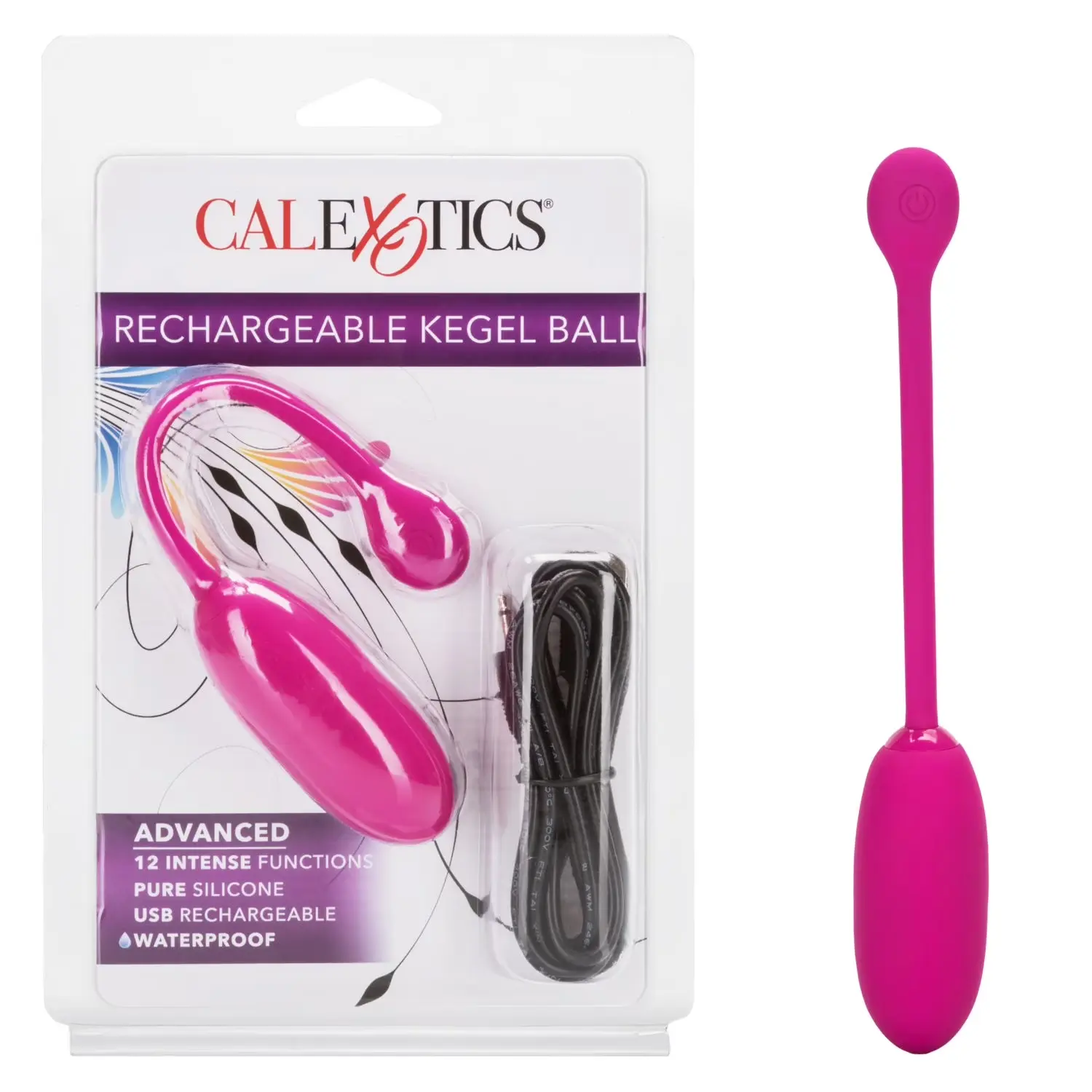 Bola Kegel vibradora recargable con 12 funciones