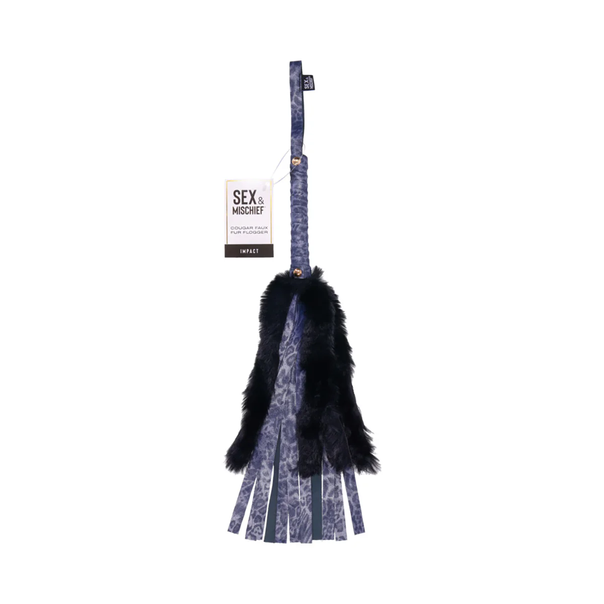 COUGAR FAUX FUR FLOGGER – Flogger de doble textura