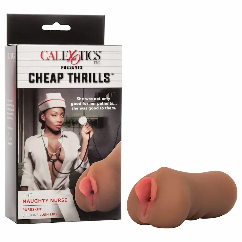 Cheap Thrills Naughty Nurse – Masturbador masculino compacto con cámara cerrada de succión