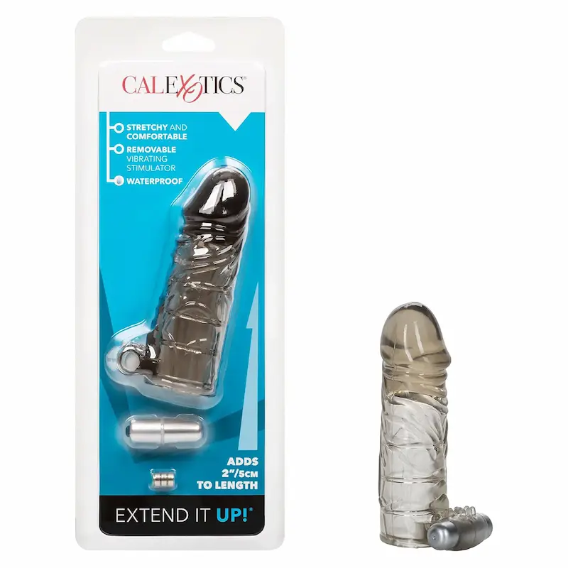 Extend It Up! – Funda vibradora para pene con textura flexible