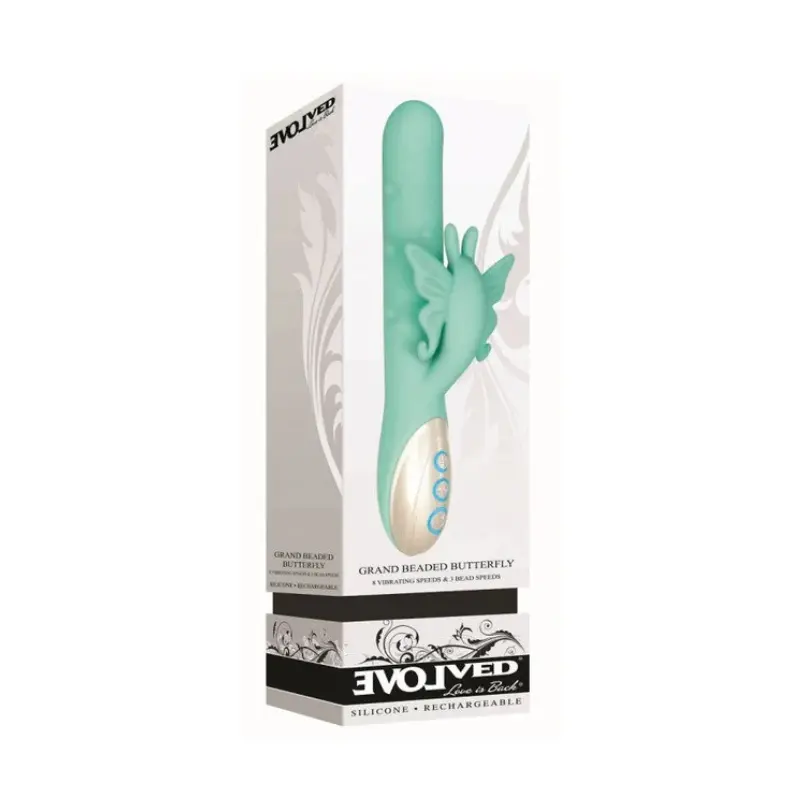 Grand Beaded Butterfly – vibrador de doble estimulación
