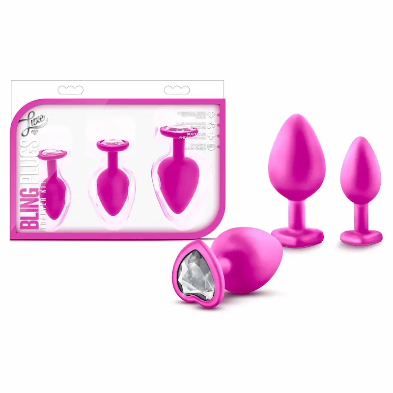 Luxe Bling Plugs – Kit de plugs anales con 3 tamaños