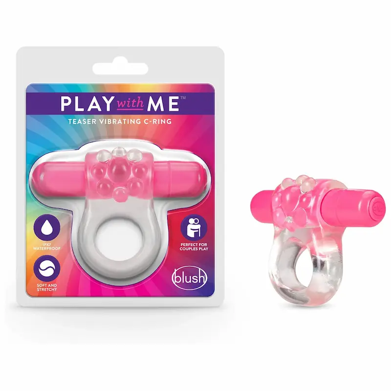 Play With Me – Anillo vibrador para pareja con estimulador tipo cosquilleo