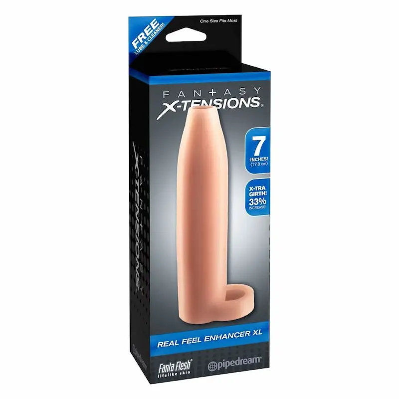Real Feel Enhacer XL – Funda XL para pene con longitud y grosor adicionales