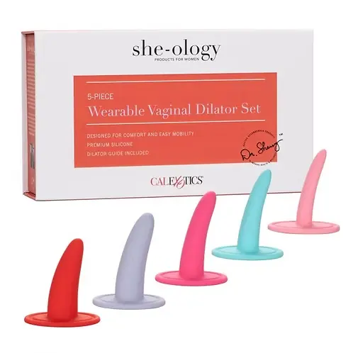 SHE-OLOGY 5-PIECE WEARABLE VAGINAL DILATOR SET – Set de dilatadores vaginales