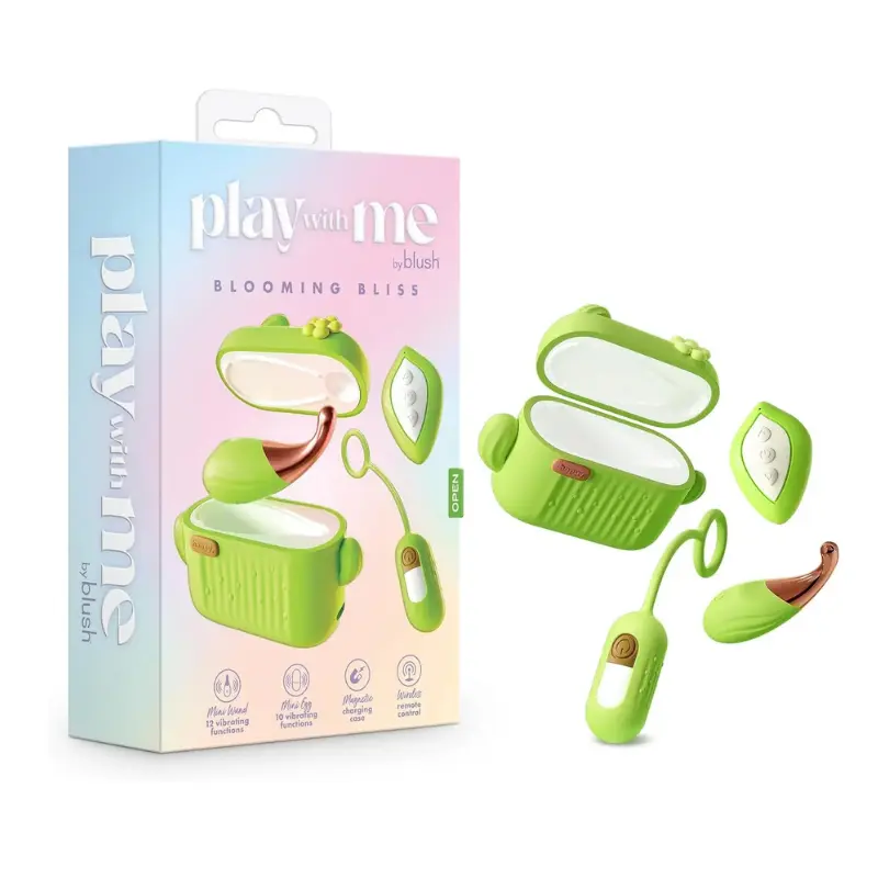 Set de vibradores Play With Me Blooming Bliss con estuche cargador
