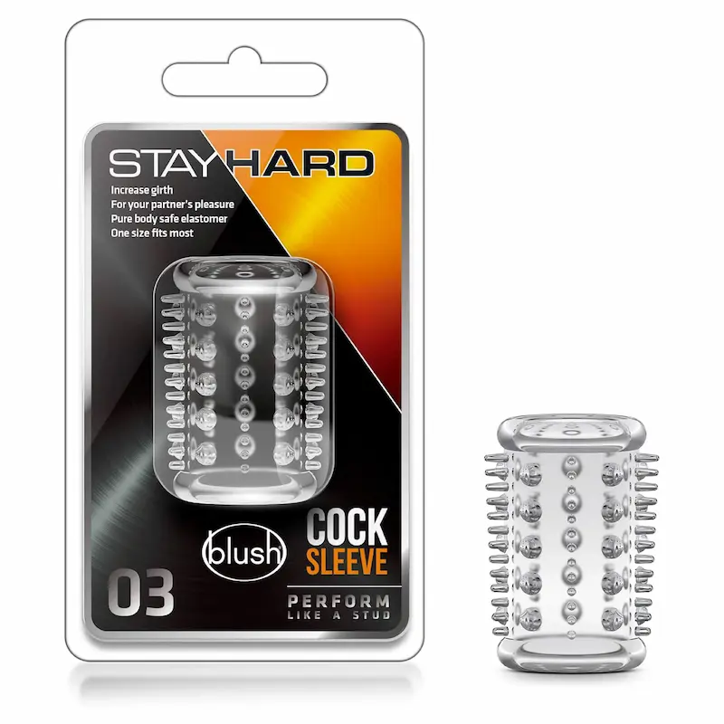 StayHard Cock Sleeve – Funda texturizada para pene o juguetes con relieves internos y externos