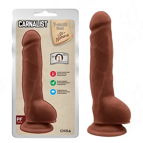 T-Skin Real Carnalist – Dildo realista de 23.5 cm