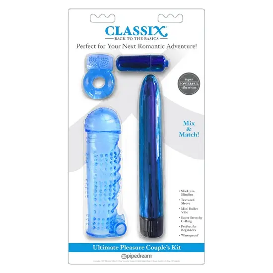 Ultimate Pleasure Couple´s Kit – Kit vibrador con funda y anillo