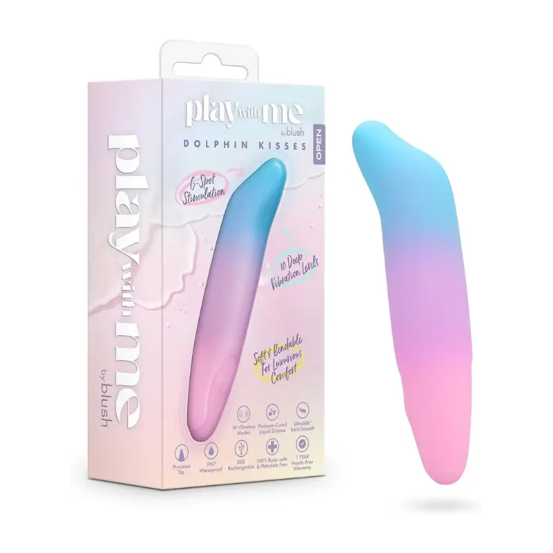 Vibrador compacto Play With Me Dolphin Kisses