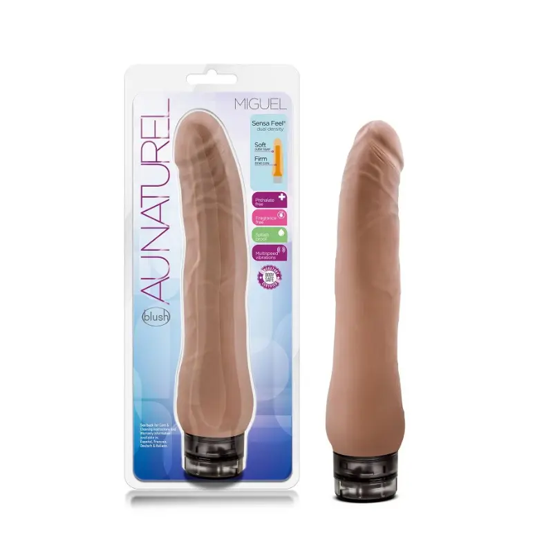 Vibrador realista Au Naturel Miguel de 8.5 pulgadas
